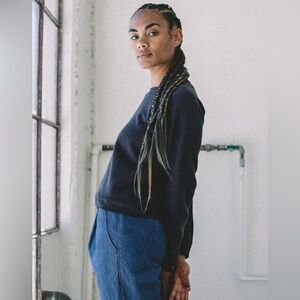 Aliya Wanek Ami Sweatshirt in Black - Size 1X / XL